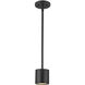 Nordic LED 3.63 inch Black Exterior Pendant