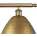 Ballston Dome 3 Light 39 inch Brushed Brass Island Light Ceiling Light