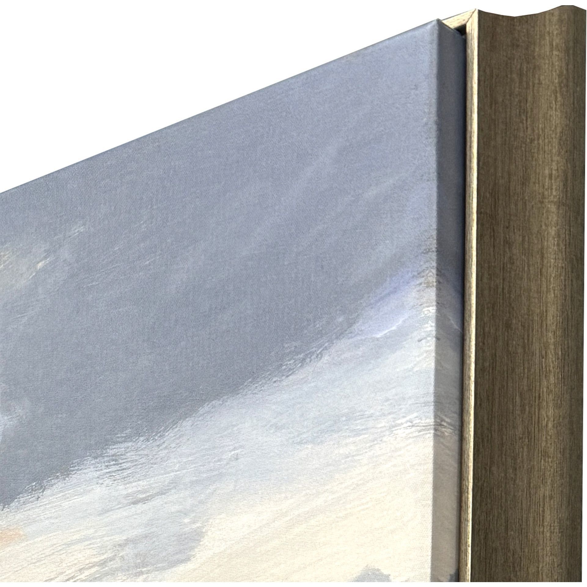 June Light Blue and Green and Brown and Pink Canvas, Propac