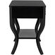 Weldon 30 X 28.5 inch Distressed Black Side Table