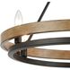 Ramsey 6 Light 24 inch Matte Black Chandelier Ceiling Light