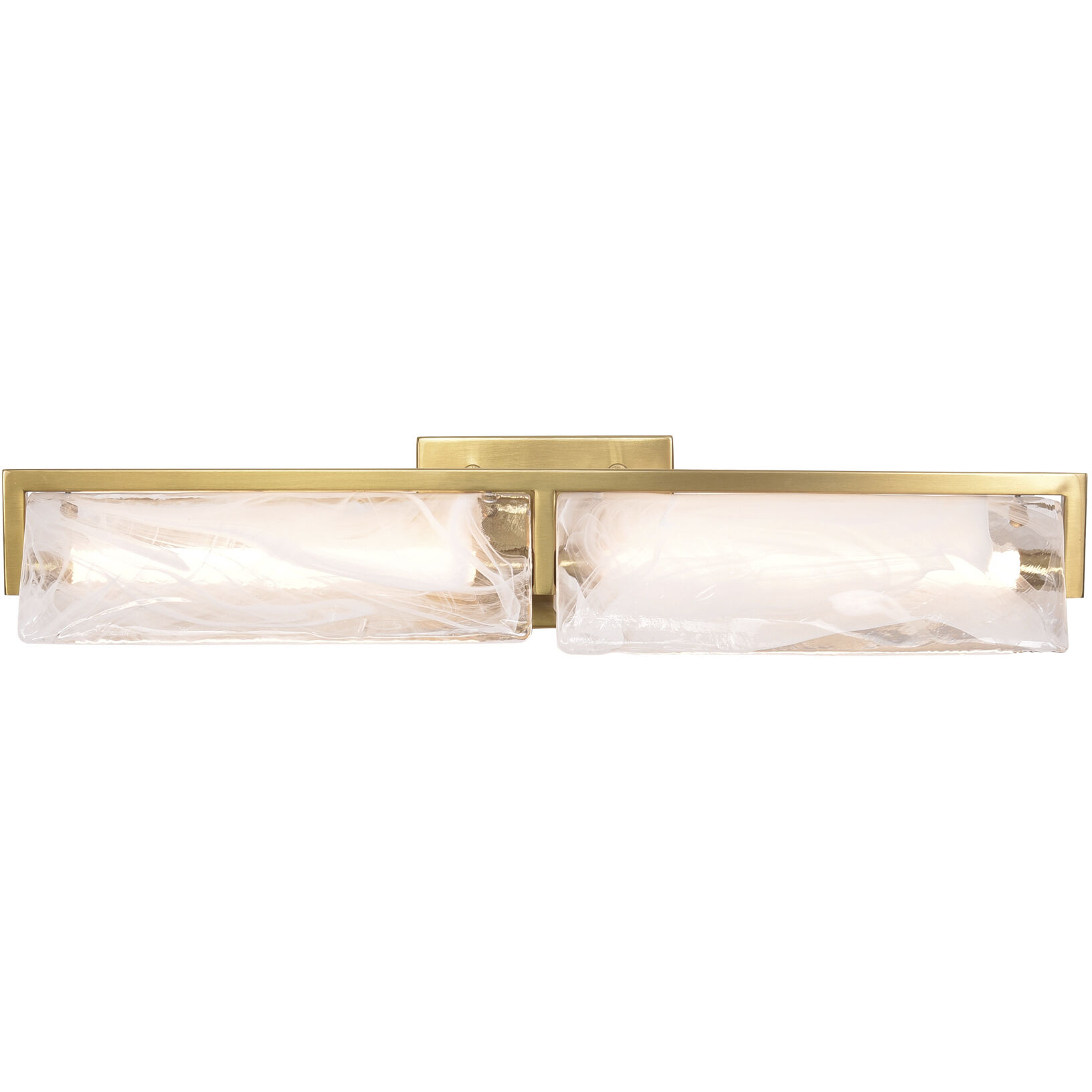 Mingle 2 Light 25.5 inch Satin Brass Bath Light Wall Light