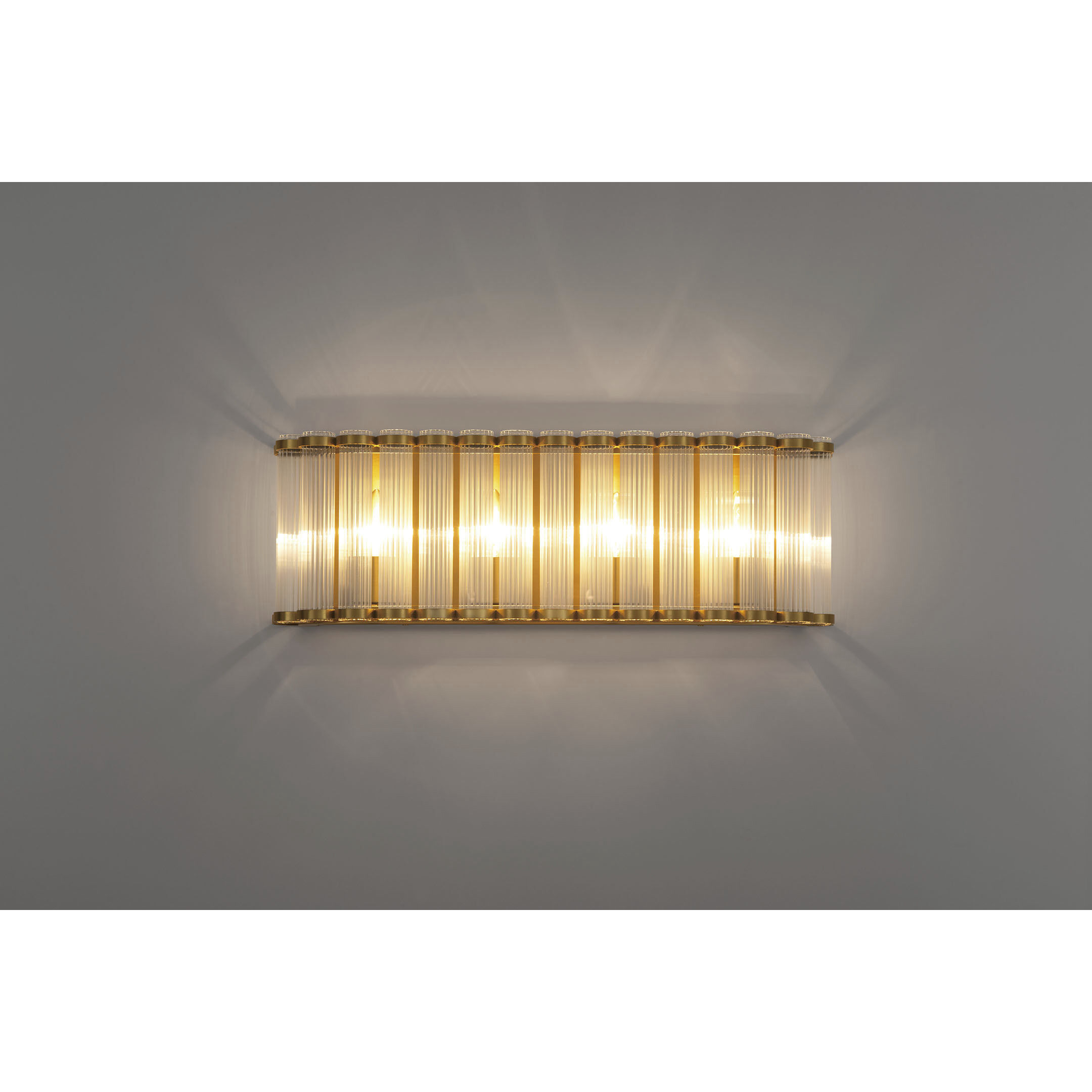 Glasbury 4 Light 23.75 inch Gold Vanity Light Wall Light