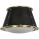 French Maid 1 Light 13 inch Blackened Brass and Natural Brass Flush Mount Ceiling Light