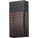 Lattice LED 16 inch Black Outdoor Wall Mount