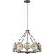 Boyer 5 Light 28 inch Aged Zinc Chandelier Ceiling Light