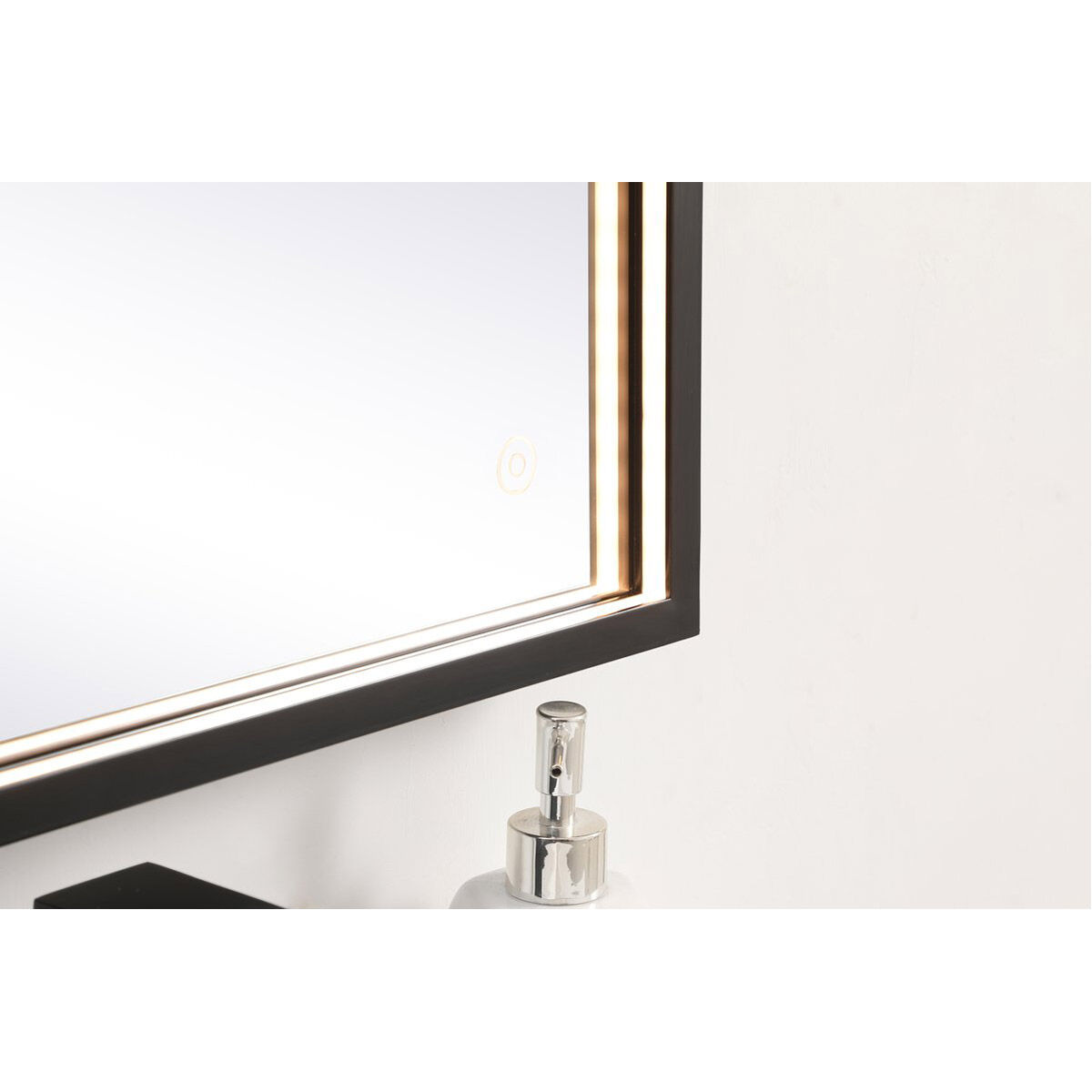 Pier 30 X 18 inch Black LED Mirror