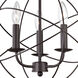 Williamsport 3 Light 13 inch Oil Rubbed Bronze Chandelier Ceiling Light