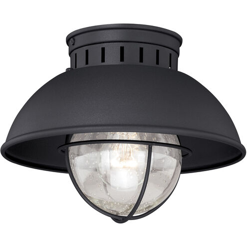 Harwich LED 10 inch Textured Black Outdoor Ceiling