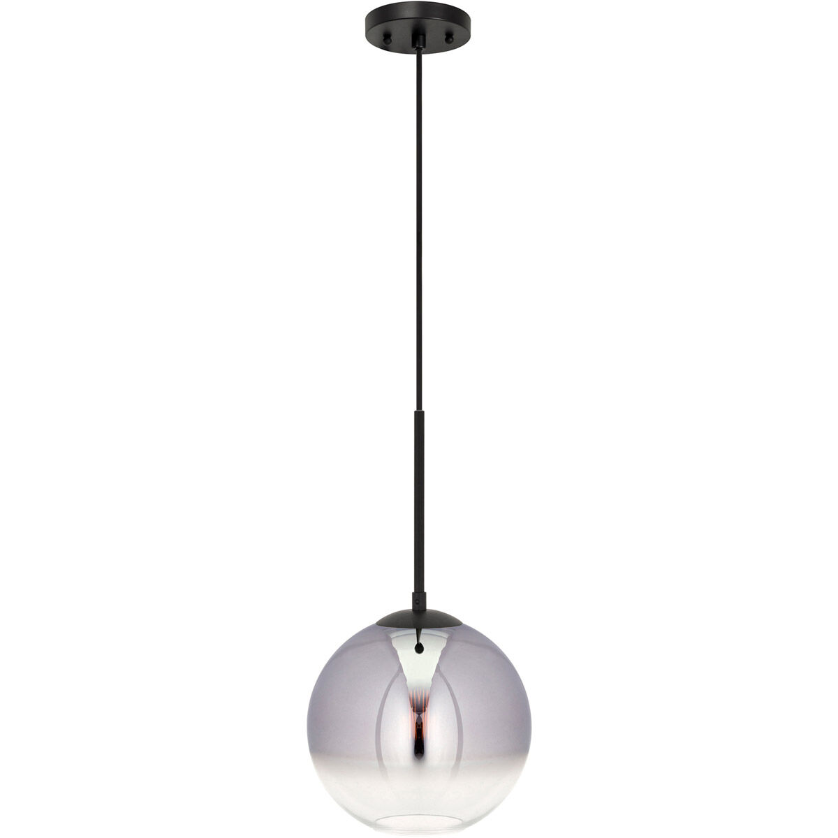 Callisto 1 Light 10 inch Black Pendant Ceiling Light