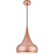 Circa 1 Light 11.5 inch Honey Gold Pendant Ceiling Light