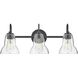 Vera LED 24 inch Black Bath Light Wall Light