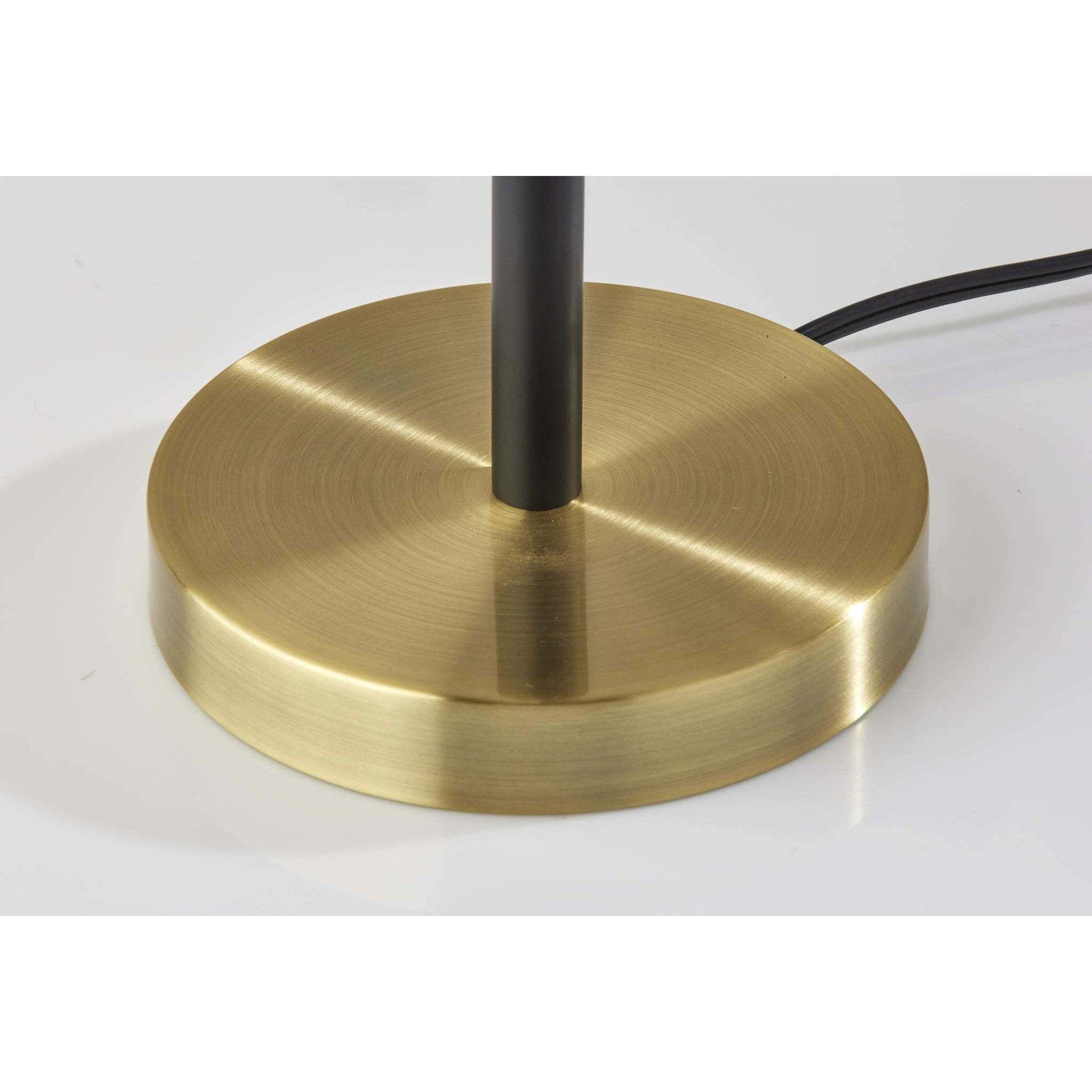 Daniel 27 inch 40.00 watt Black with Antique Brass Accents Table Lamp Portable Light