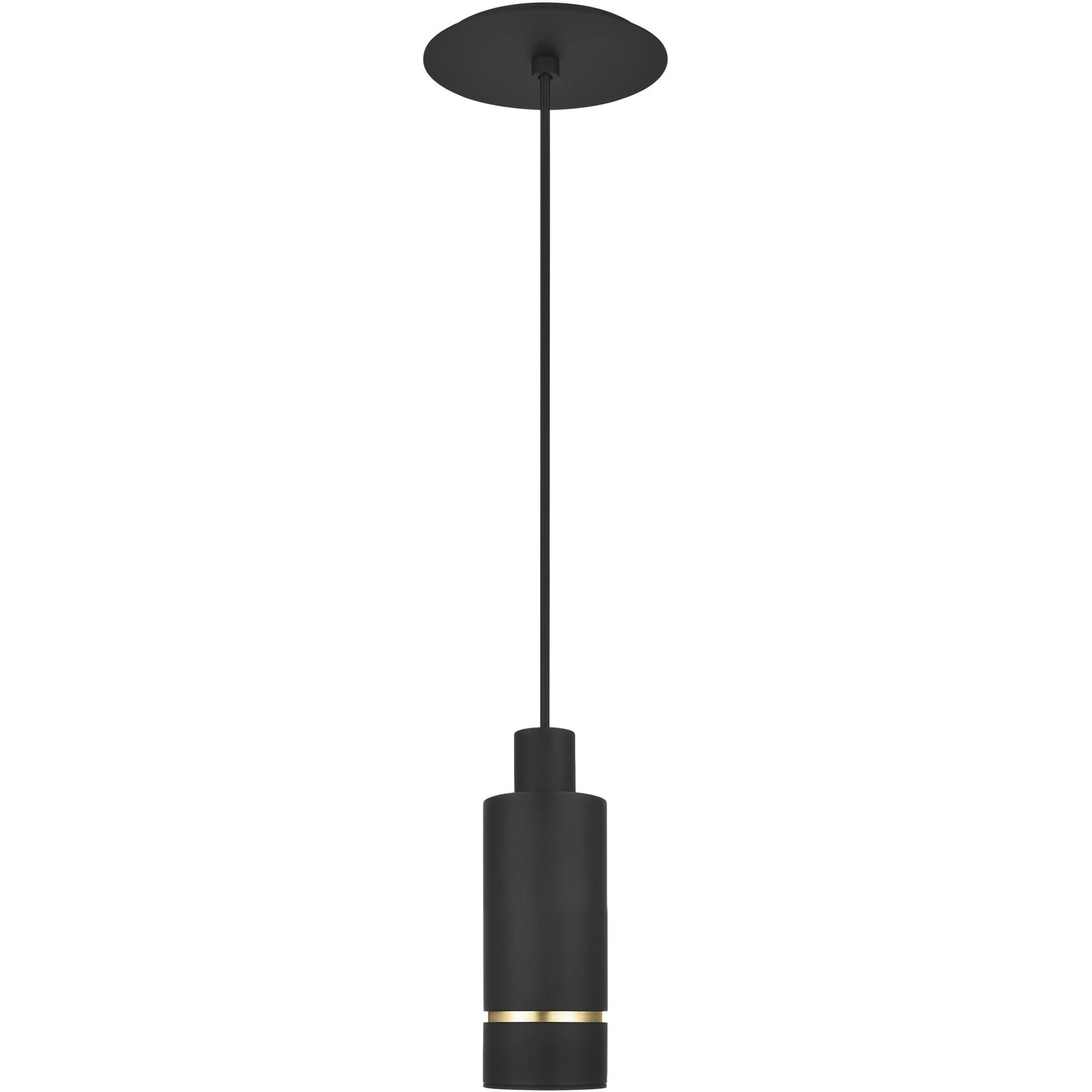 Mick De Giulio Sottile LED Nightshade Black Pendant Ceiling Light, Integrated LED