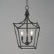 Clifton 3 Light 11.5 inch Black Single Pendant Ceiling Light