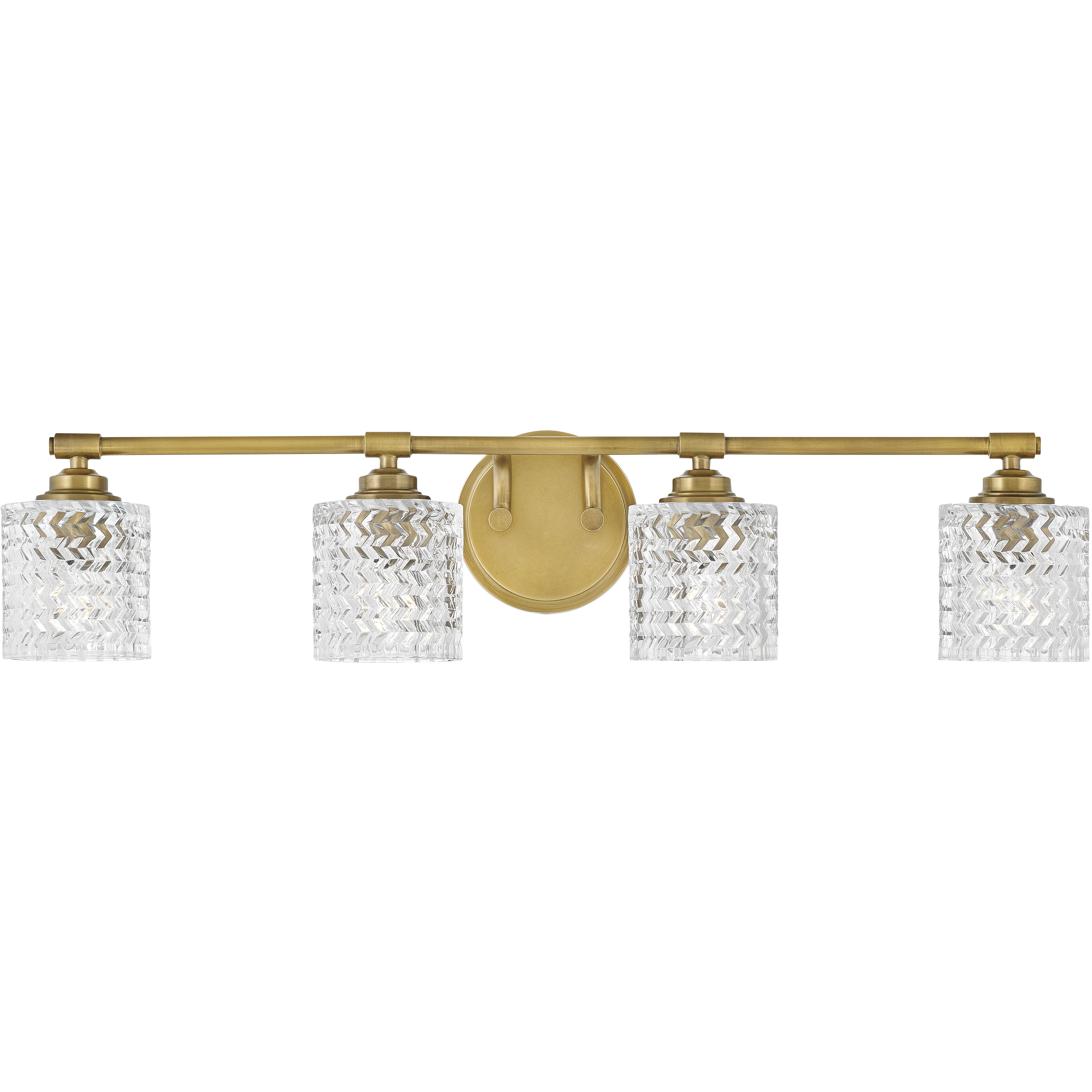 Elle 4 Light 32 inch Heritage Brass Vanity Light Wall Light