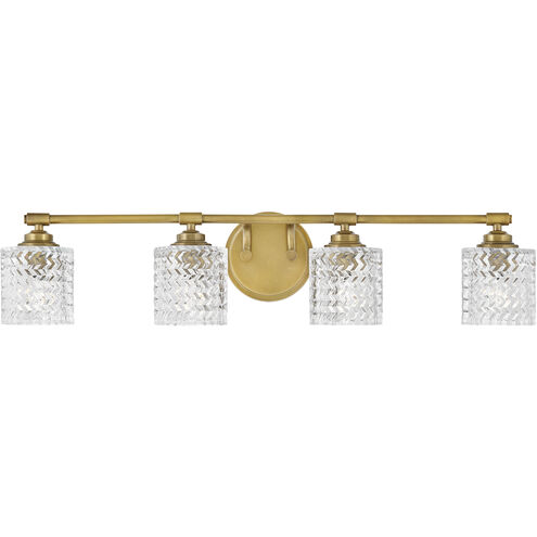 Elle LED 32 inch Heritage Brass Vanity Light Wall Light