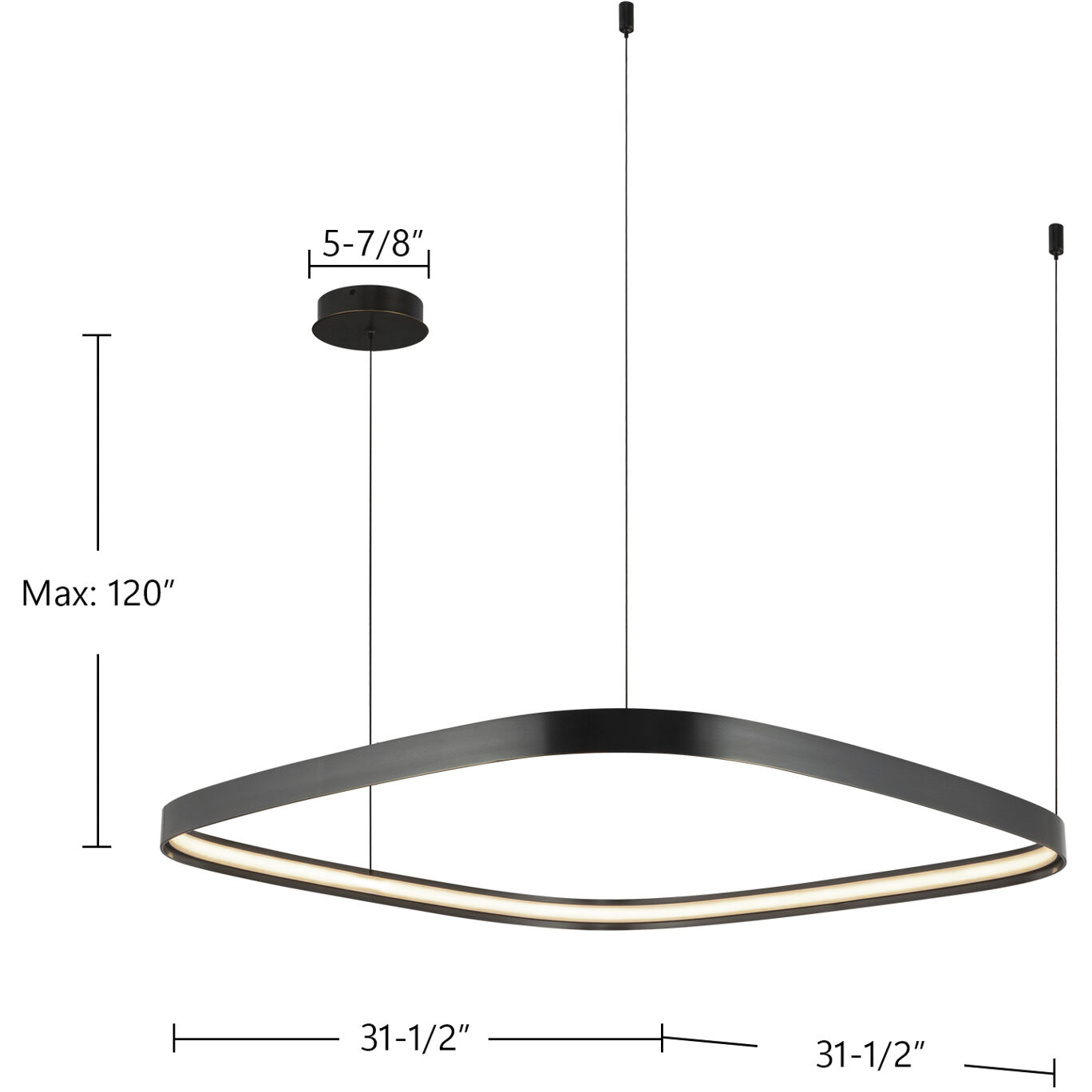 Yukon Pendant Ceiling Light in Urban Bronze