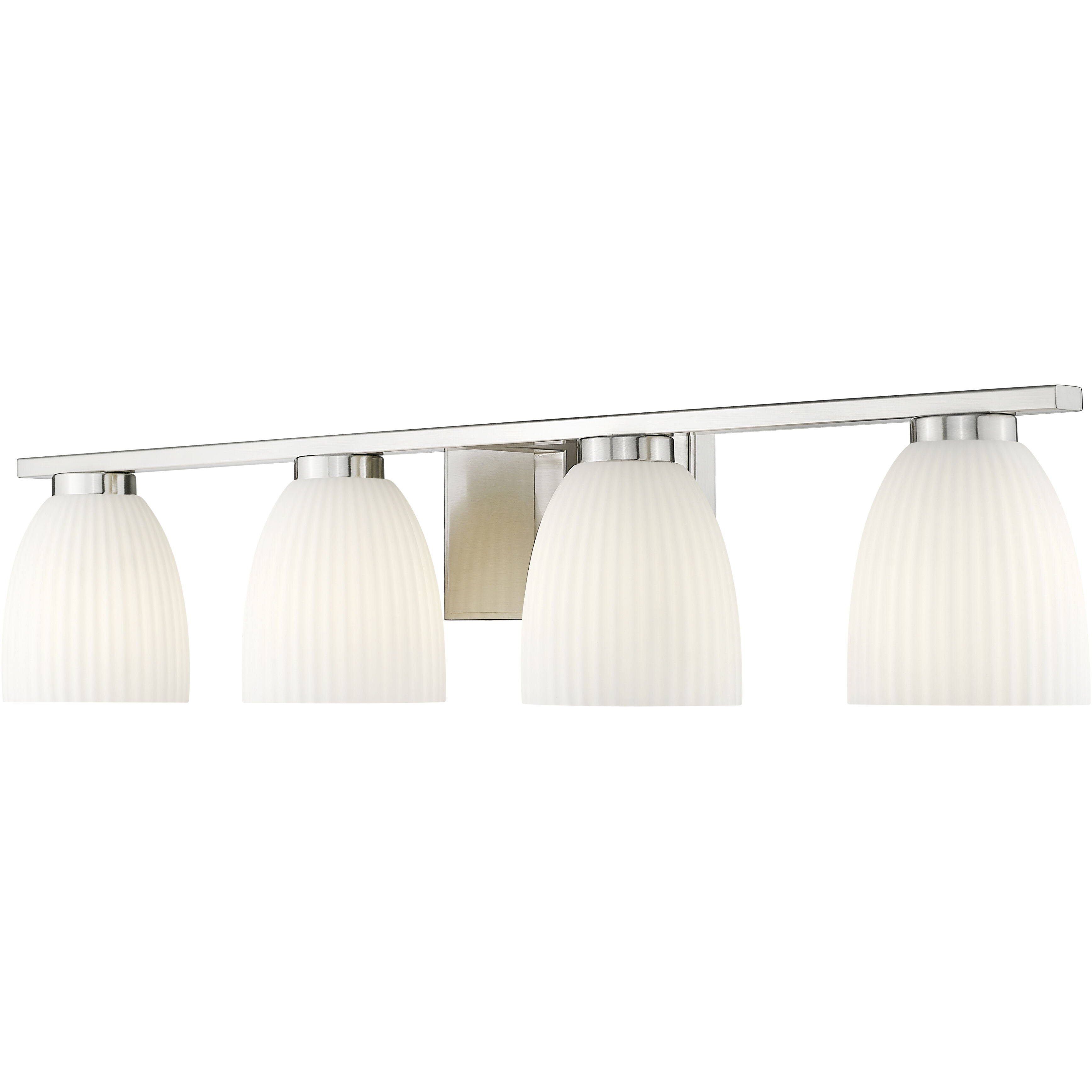 Naya 4 Light 32 inch Brushed Nickel Bath Vanity Light Wall Light