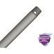 Fan Accessory Matte Silver Fan Downrod, 12" WeatherMax