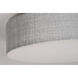 Ashland LED 20 inch Grey, White Flush Mount Ceiling Light in Black