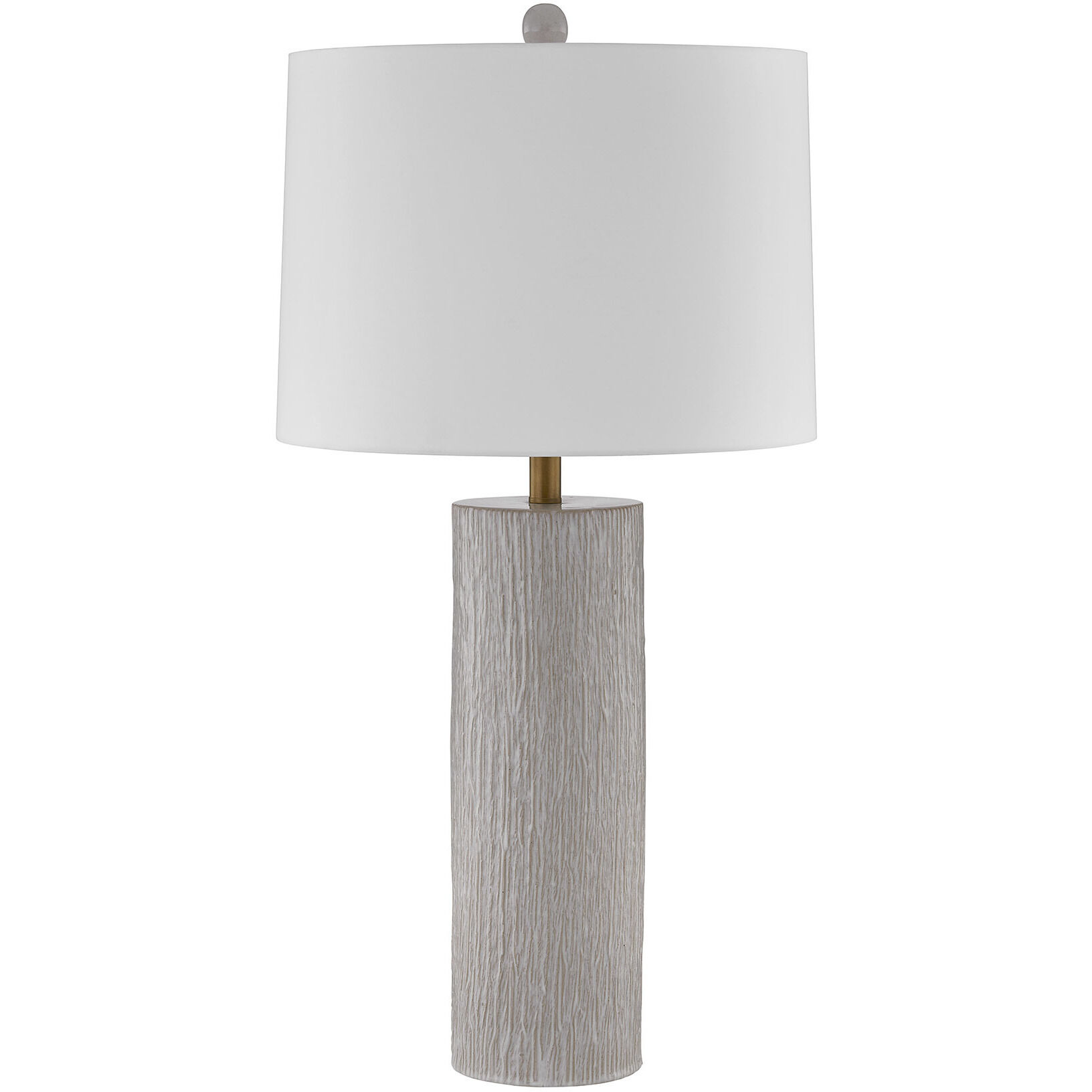 Amanda 32 inch 100.00 watt Distressed White Table Lamp Portable Light, Coco & Dash