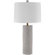 Amanda 32 inch 100.00 watt Distressed White Table Lamp Portable Light, Coco & Dash