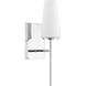 Transitional 1 Light 4.75 inch Chrome Wall Sconce Wall Light