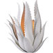 Agave 1 Light 15 inch Gesso White Wall Sconce Wall Light, Marjorie Skouras Collection
