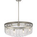 Ciara 27 inch 60.00 watt Peruvian Silver Chandelier Ceiling Light