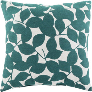 Magnolia 20 X 20 inch Ivory/Blue Accent Pillow