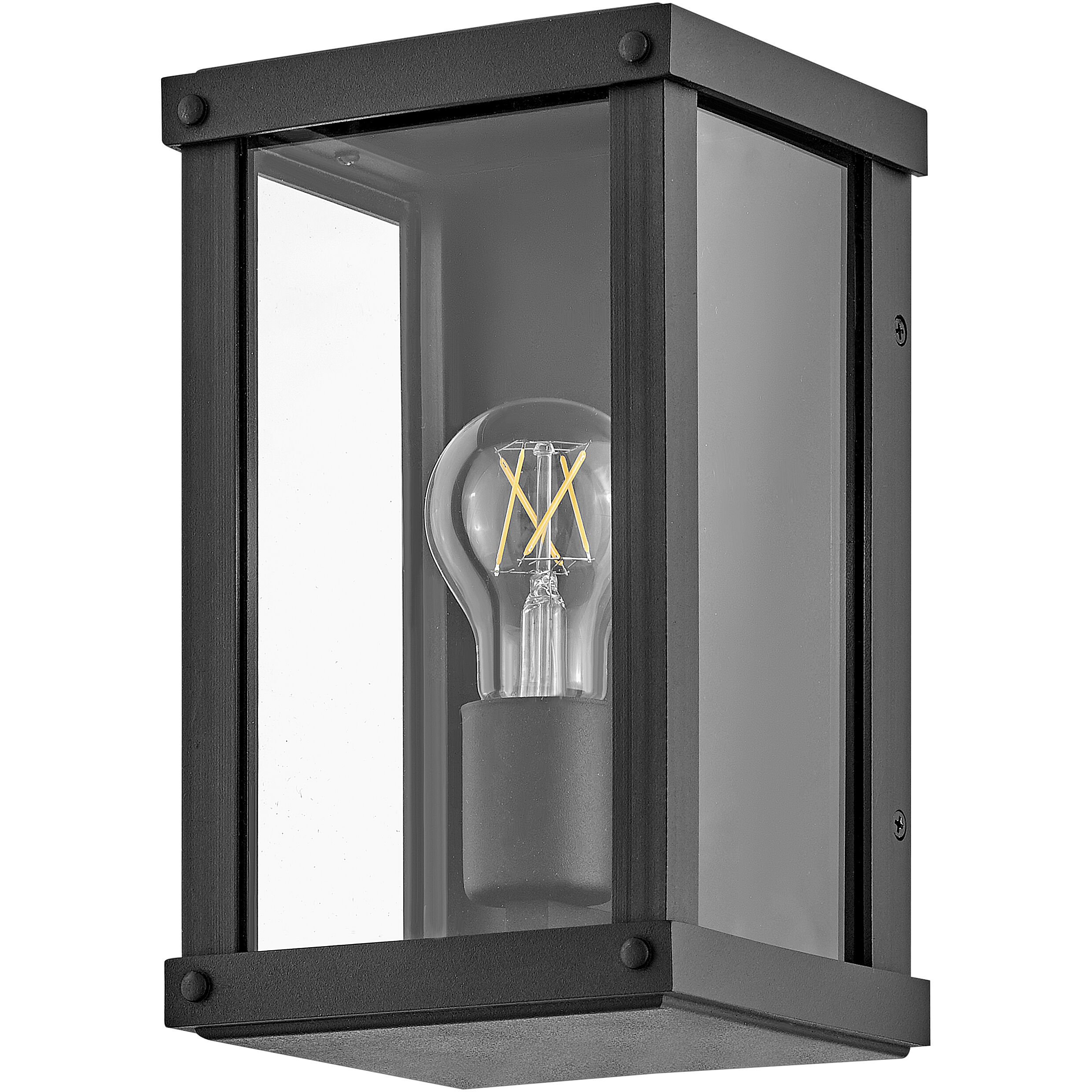 Beckham Outdoor Wall Mount Lantern in Museum Black