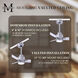 Atlas Alessandra - LK 56 inch Brushed Nickel with Matte White Blades Ceiling Fan