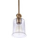 Romero 1 Light 5 inch Satin Brass Mini Pendant Ceiling Light