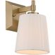 Yep Brilia 1 Light 5.5 inch Brushed Champagne Brass Wall Sconce Wall Light