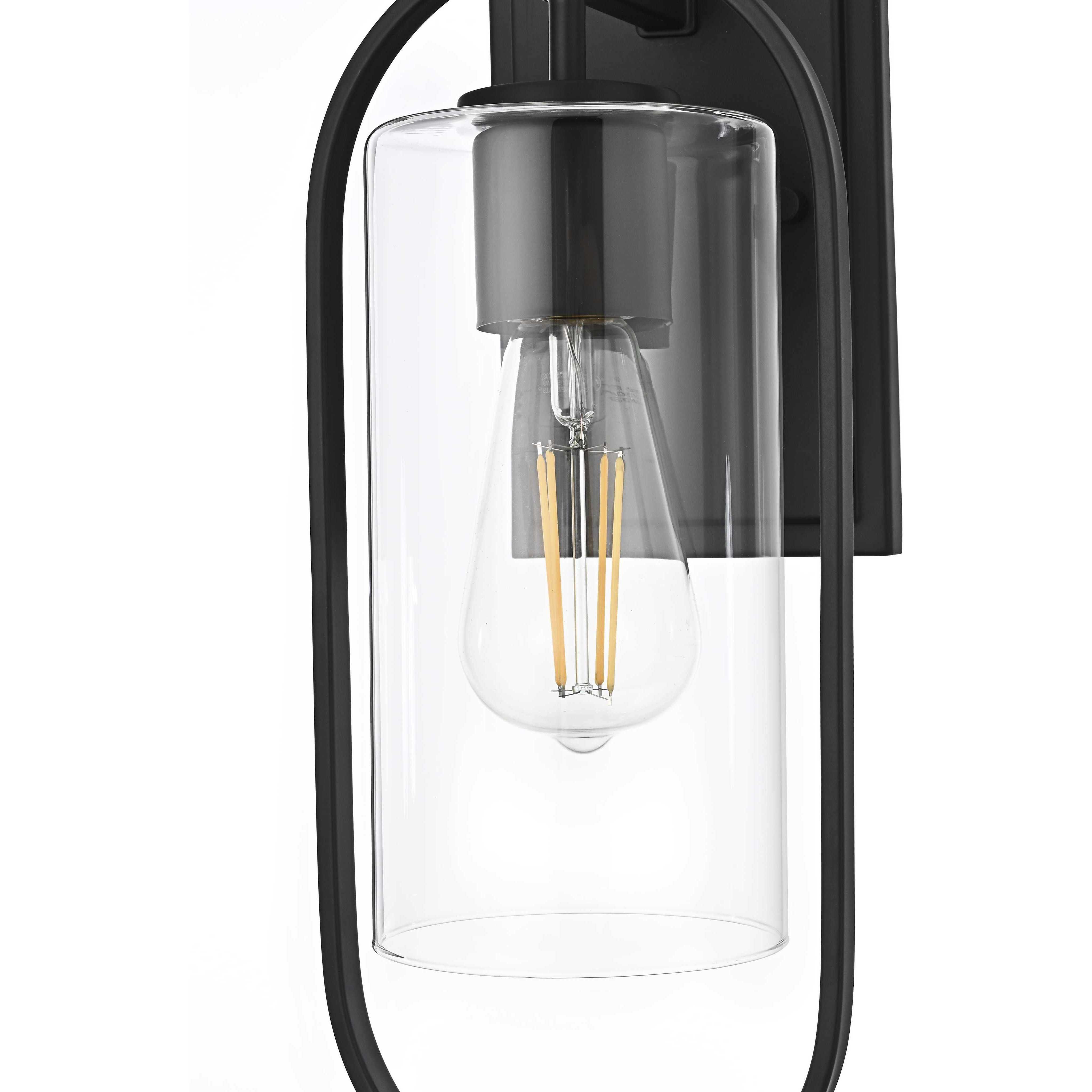 Jaxson 1 Light 15 inch Black Outdoor Wall Sconce