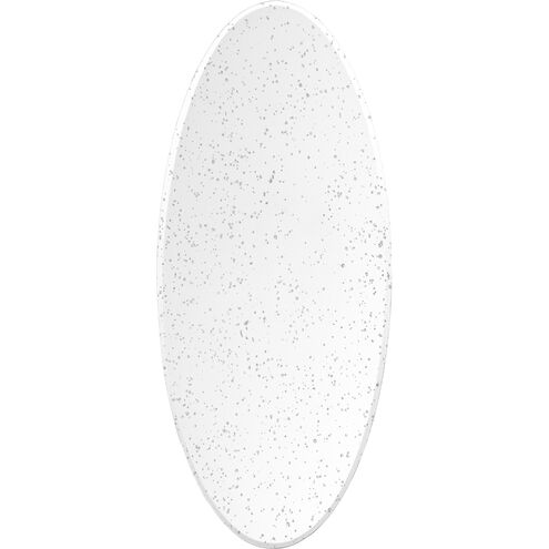 Crystalline 35.4 X 15.4 inch Ivory Mirror in 35 x 15, Oval