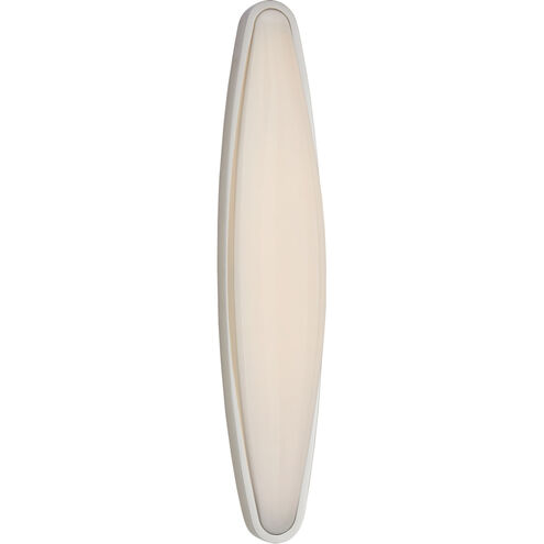 AERIN Ezra LED 4.75 inch Polished Nickel Bath Sconce Wall Light, Large