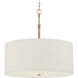 Molvene 3 Light 24 inch Legacy Brass Pendant Ceiling Light