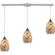 Avalon 3 Light 36 inch Satin Nickel Mini Pendant Ceiling Light