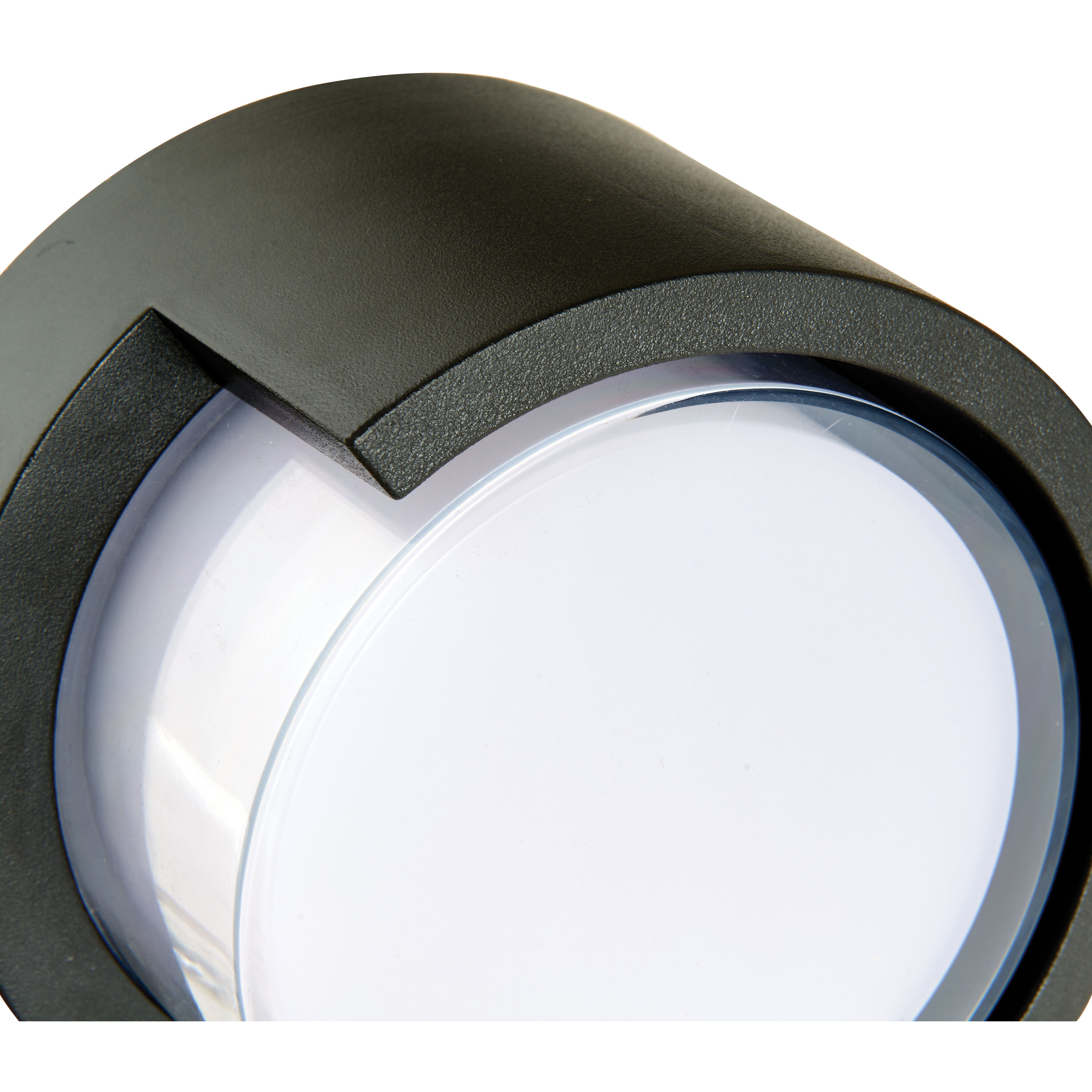 Geo LED 3.9 inch Matte Black Outdoor Wall Light