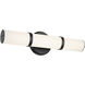 Rosh LED 18 inch Black Bath Bar Wall Light, Small