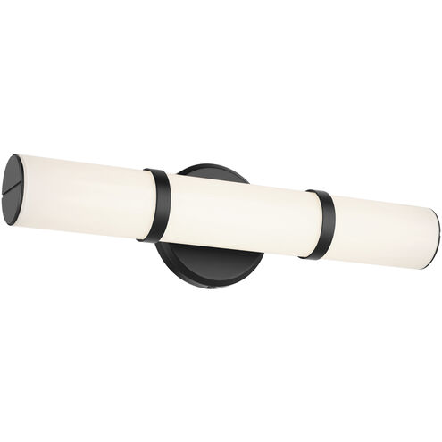 Rosh LED 18 inch Black Bath Bar Wall Light, Small