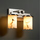 LumenAria Dakota Family 2 Light 13 inch Brushed Nickel Bath Bar Wall Light in Cylinder with Broken Rim, Incandescent