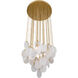 Velisse 6 Light 27.5 inch Legacy Brass Pendant Ceiling Light