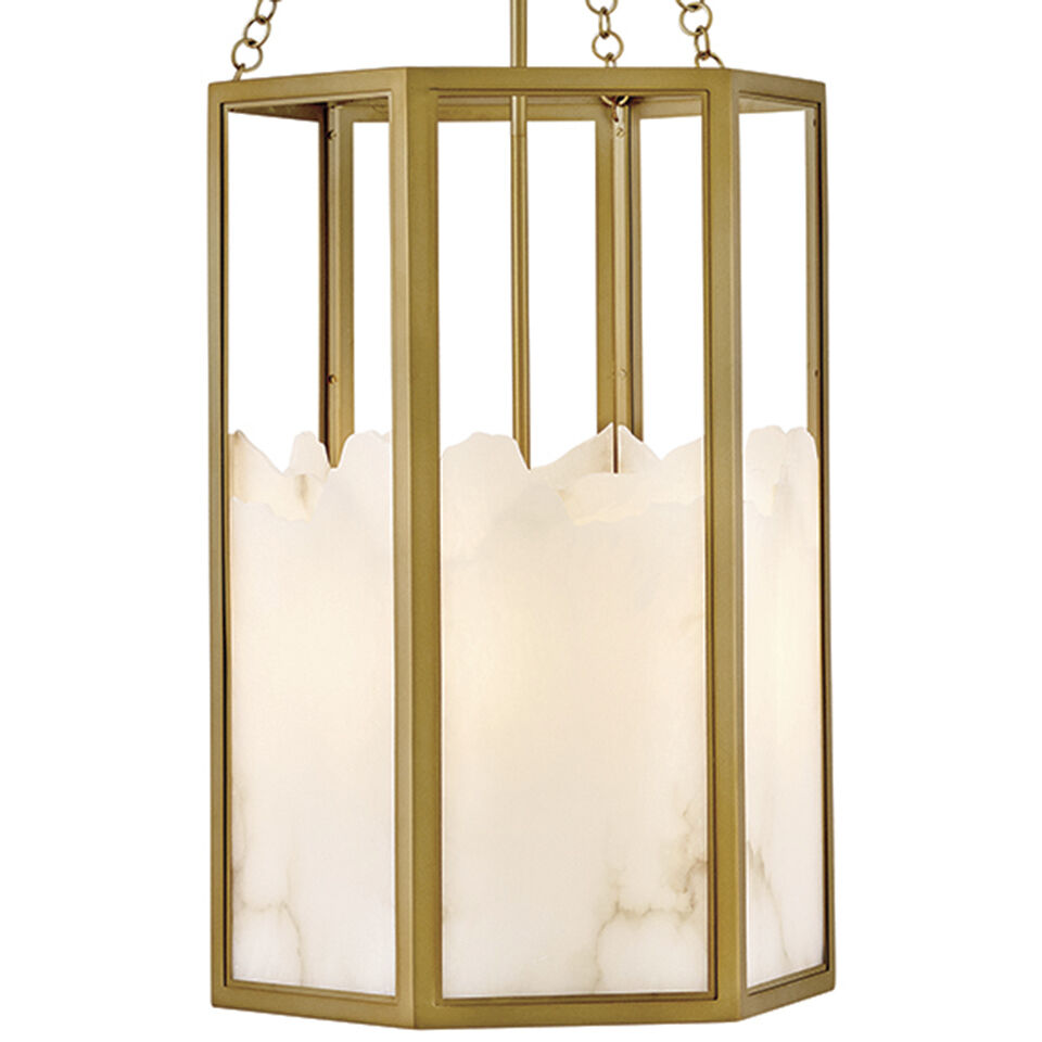 Veleta 4 Light 22 inch Lacquered Brass Chandelier Ceiling Light, Single Tier