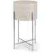 Drum 25.25 X 14 inch Nickel Side Table, Drum