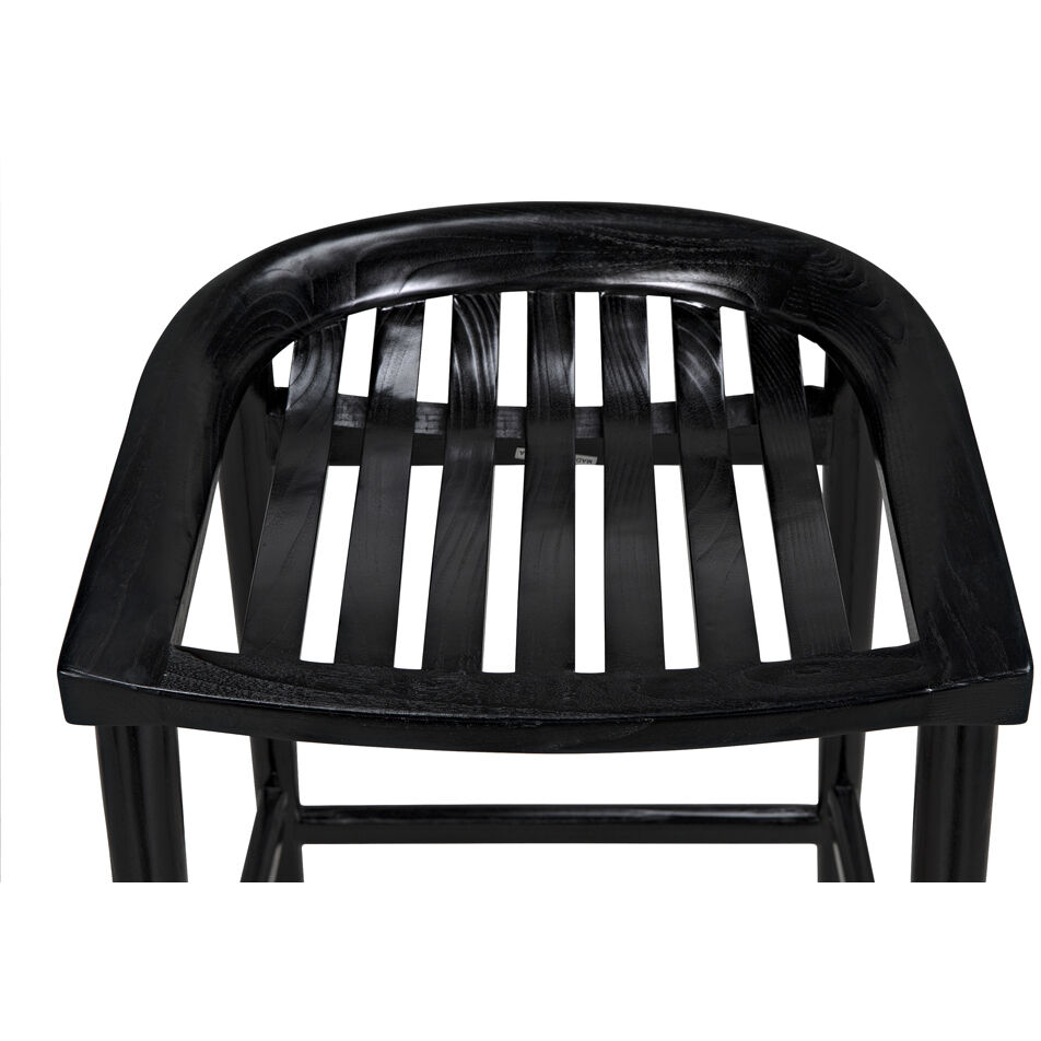 Ronald 28 inch Charcoal Black Counter Stool