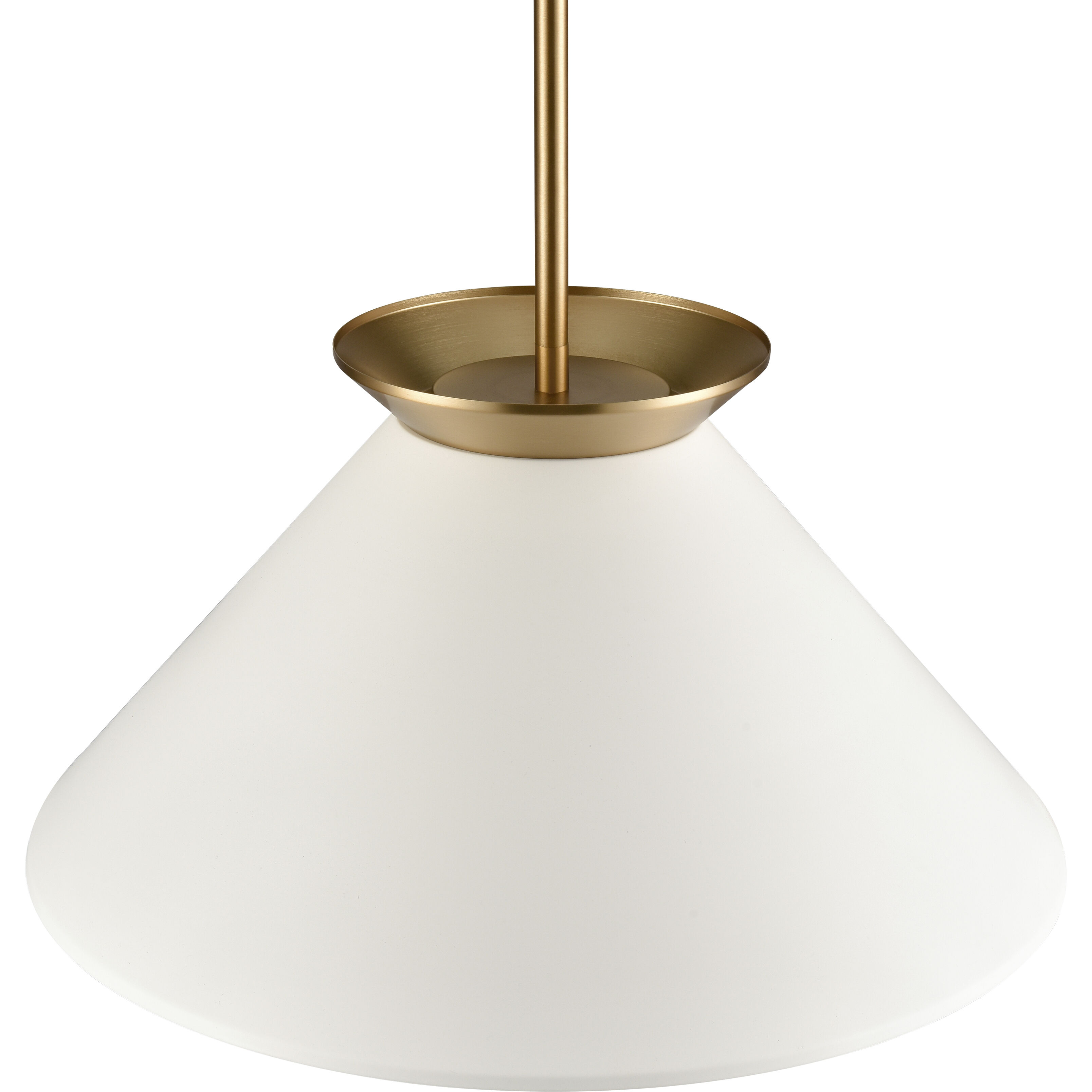 Cavendish 1 Light 20 inch Brushed Gold Pendant Ceiling Light