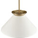 Cavendish 1 Light 20 inch Brushed Gold Pendant Ceiling Light